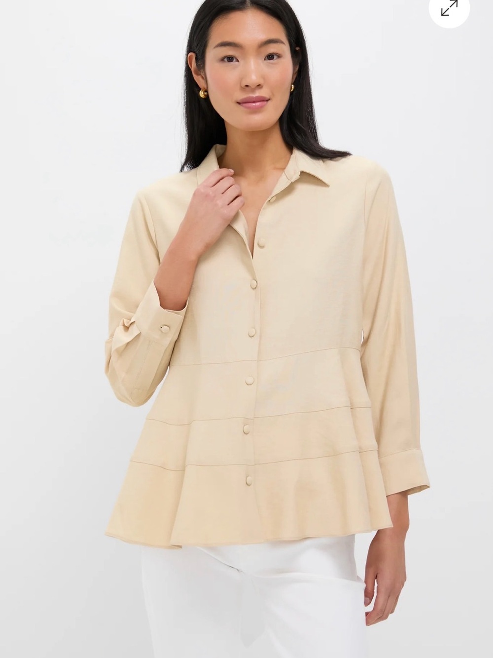 Pomander place Tan Ashlen Blouse